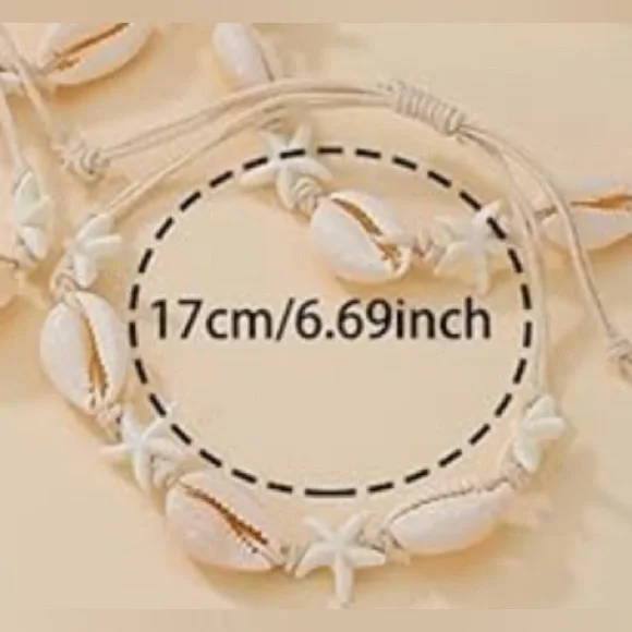 🛍️BUNDLE ONLY ITEM🛍️ Shell Bracelet with Starfish Accents - Picture 4 of 6